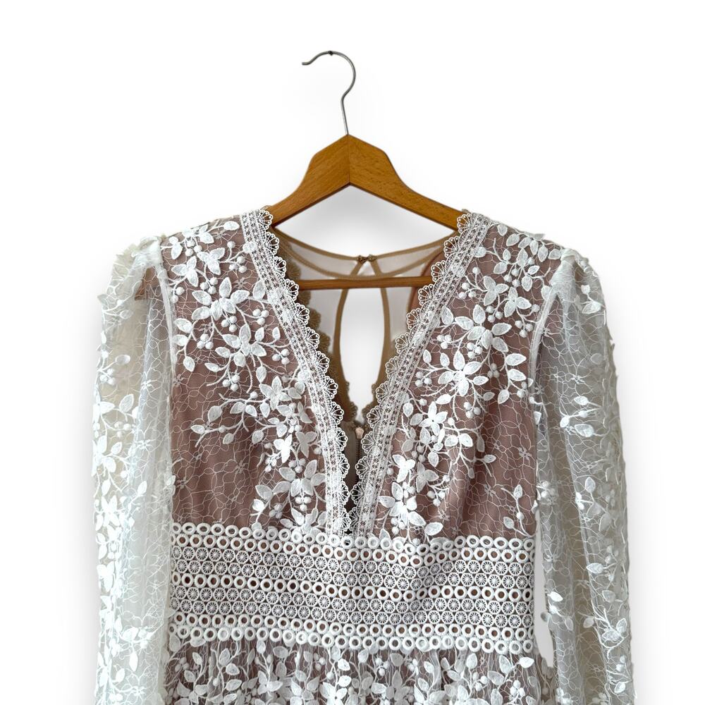 Bronx and Banco Megan Mini Dress Blanc White Extra Large Women’s - Picture 2 of 10